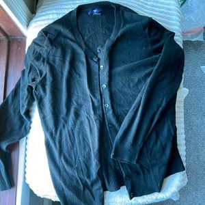 GAP Black Cardigan with Button Size L